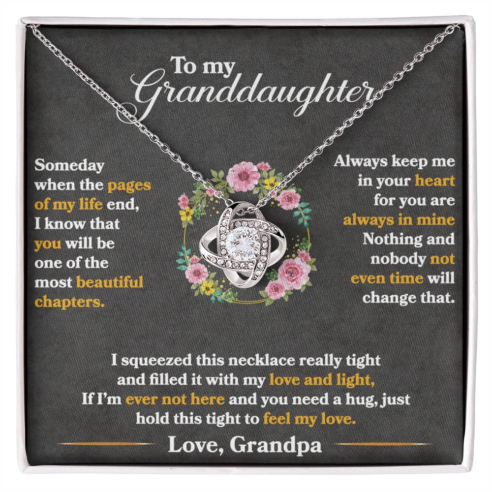 To My Granddaughter, Hold This Tight To Feel My Love