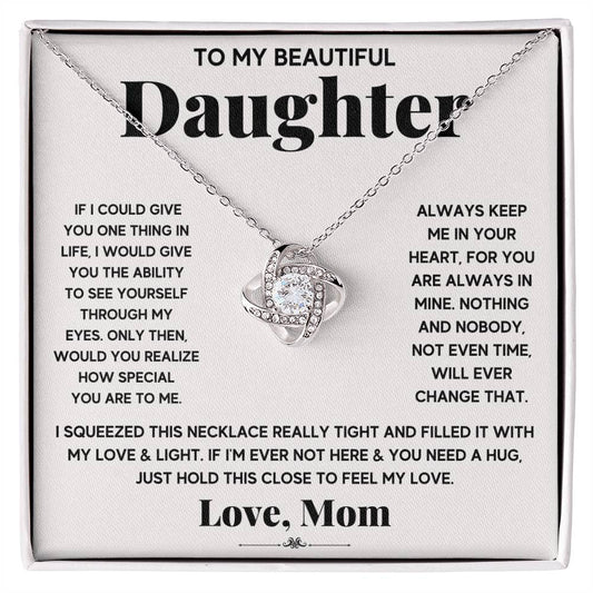 To My Beautiful Daughter, Just Hold This To Feel My Love